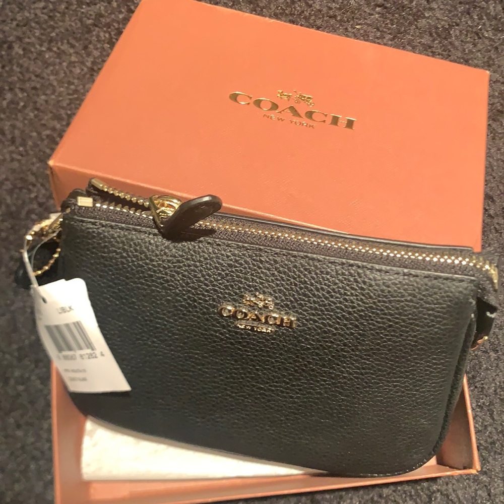 Coach Nolita Black Wristlet NWT